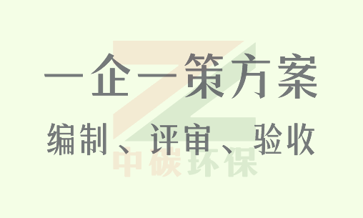 一企一策方案编制、评审、验收